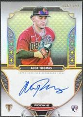 Alek Thomas Baseball Cards 2022 Topps Triple Threads Rookie Autographs Prices
