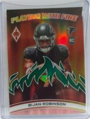 Bijan Robinson [Green] #PWF-3 Football Cards 2023 Panini Phoenix Playing with Fire Prices