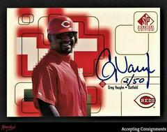Greg Vaughn #GV Baseball Cards 1999 SP Signature Autographs Prices