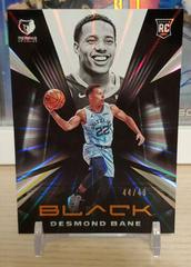 Desmond Bane [Copper] #70 Basketball Cards 2020 Panini Black Prices