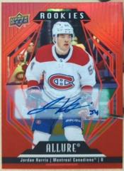 Jordan Harris [Red Rainbow Autograph] Hockey Cards 2022 Upper Deck Allure Prices