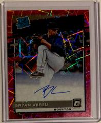 Bryan Abreu [Pink Velocity] #RRS-BA Baseball Cards 2020 Panini Donruss Optic Rated Rookies Signatures Prices