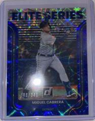 Miguel Cabrera [Blue] #ES-11 Baseball Cards 2022 Panini Donruss Elite Series Prices
