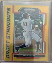 Zack Gelof [Gold Prizm] Baseball Cards 2021 Panini Prizm Draft Picks Standouts Prices