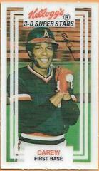 Rod Carew #1 Baseball Cards 1983 Kellogg's Prices