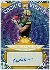 Christian Watson [Gold] #RVS-CW Football Cards 2022 Panini Illusions Rookie Vision Signatures Prices
