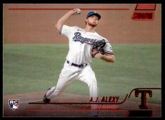 A. J. Alexy [Red Foil] #143 Baseball Cards 2022 Stadium Club Prices