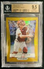 Johnny Bench [Gold Prizm] #141 Baseball Cards 2012 Panini Prizm Prices