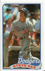 Steve Sax #100 Baseball Cards 1989 Topps Ljn Baseball Talk Prices