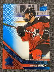 Shane Wright [Blue] #PM-23 Hockey Cards 2022 Upper Deck Team Canada Juniors Prospectus Momentous Prices