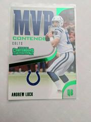 Andrew Luck [Emerald] Football Cards 2018 Panini Contenders MVP Prices