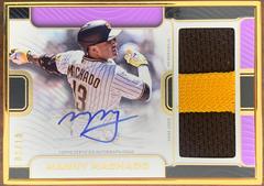 Manny Machado #FAC-MMA Baseball Cards 2023 Topps Definitive Framed Autograph Patch Collection Prices