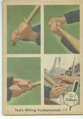Ted's Hitting [Fundamentals #1] #71 Baseball Cards 1959 Fleer Ted Williams Prices
