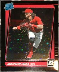 Jonathan India [Black Stars] #101 Baseball Cards 2021 Panini Donruss Optic Prices