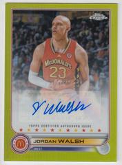Jordan Walsh [Yellow] #CA-JWA Basketball Cards 2022 Topps Chrome McDonald's All-American Autographs Prices