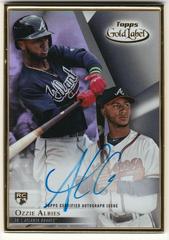 Ozzie Albies #FA-OA Baseball Cards 2018 Topps Gold Label Framed Autograph Prices