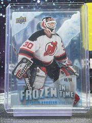 Martin Brodeur [Blue Frost] #FT-MB Hockey Cards 2022 Upper Deck Trilogy Frozen in Time Prices