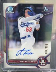 Alex Freeland [Refractor] Baseball Cards 2022 Bowman Draft Chrome Autographs Prices