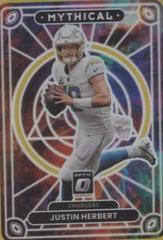 Justin Herbert [Gold] #M-8 Football Cards 2022 Panini Donruss Optic Mythical Prices