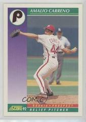 Amalio Carreno #867 Baseball Cards 1992 Score Prices