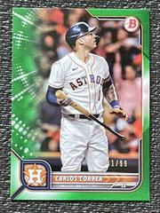 Carlos Correa [Green] #3 Baseball Cards 2022 Bowman Prices