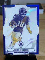 Justin Jefferson [Blue] #CON-1 Football Cards 2023 Panini Phoenix Contours Prices