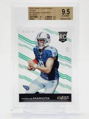 Marcus Mariota [Running Green] #102 Football Cards 2015 Panini Clear Vision Prices