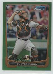Buster Posey [Green Refractor] #3 Baseball Cards 2012 Bowman Chrome Prices