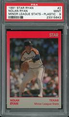 Nolan Ryan [Minor League Stats Plastic] #2 Baseball Cards 1991 Star Ryan Prices