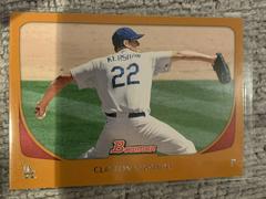 Clayton Kershaw [Orange] Baseball Cards 2011 Bowman Prices
