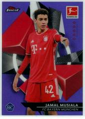 Jamal Musiala [Purple Refractor] #82 Soccer Cards 2020 Topps Finest Bundesliga Prices