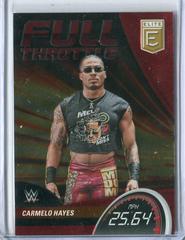 Carmelo Hayes [Red] Wrestling Cards 2023 Donruss Elite WWE Full Throttle Prices