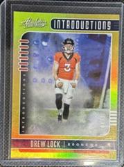Drew Lock [Spectrum Gold] Football Cards 2019 Panini Absolute Introductions Prices