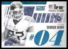 Derrick Henry Football Cards 2022 Panini Score Top 100 Prices