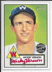 Mickey Vernon [Red Ink] #THAMV Baseball Cards 2001 Topps Heritage Autographs Prices