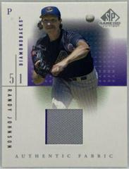 Randy Johnson #RJ Baseball Cards 2001 SP Game Used Authentic Fabric Prices