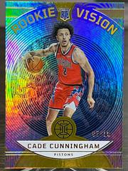 Cade Cunningham [Gold] Basketball Cards 2021 Panini Illusions Rookie Vision Prices