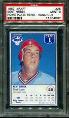 Kent Hrbek #25 Baseball Cards 1987 Kraft Home Plate Heroes Hand Cut Prices