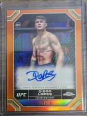 Diego Lopes [Orange Refractor] #CRA-DLO Ufc Cards 2024 Topps Chrome UFC Rookie Autograph Prices