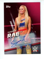 Summer Rae [Pink Autograph] Wrestling Cards 2016 Topps WWE Divas Revolution Prices