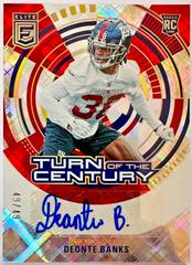 Deonte Banks [Red] #TC-DBA Football Cards 2023 Panini Donruss Elite Turn of the Century Autographs Prices