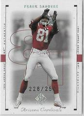 Frank Sanders [Excitement] #3 Football Cards 1999 SP Authentic Prices