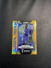 Andre Onana [Orange] Soccer Cards 2022 Panini Prizm World Cup Global Reach Prices