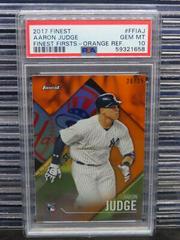 Aaron Judge [Orange Refractor] #FFI-AJ Baseball Cards 2017 Topps Finest Firsts Prices