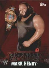 Mark Henry [Unified Puzzle Back] #C20 Wrestling Cards 2010 Topps WWE Championship Material Prices