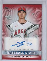Shohei Ohtani [Red] #BSA-SO Baseball Cards 2022 Topps Baseball Stars Autographs Prices