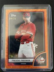 Freddie Freeman [SP Variation Orange Cracked Ice] #2 Baseball Cards 2023 Topps World Classic Prices