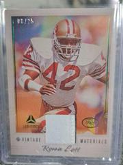 Ronnie Lott [Prime Green] #VM-13 Football Cards 2023 Panini Luminance Vintage Materials Prices