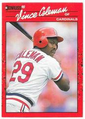 Vince Coleman #279 #279 Baseball Cards 1990 Donruss Prices