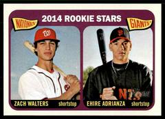 Ehire Adrianza, Zach Walters #24 Baseball Cards 2014 Topps Heritage Prices